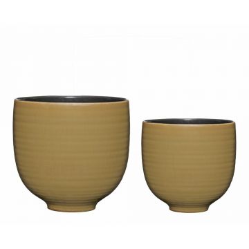 Ghivece decorative 2 buc. din ceramică handmade ø 31 cm Yuka – Hübsch