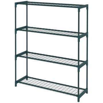 Outsunny Raft de Colț pentru Plante pe 4 Nivele, Suport Lemn pentru Expunerea Ghivecelor, Ideal Cameră sau Balcon | Aosom Romania