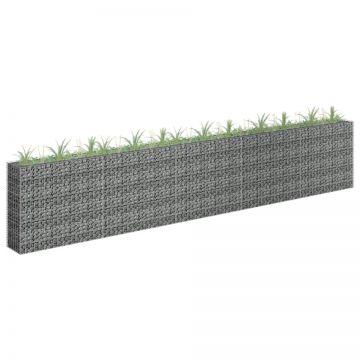 Strat înălțat gabion, 450 x 30 x 90 cm, oțel inoxidabil