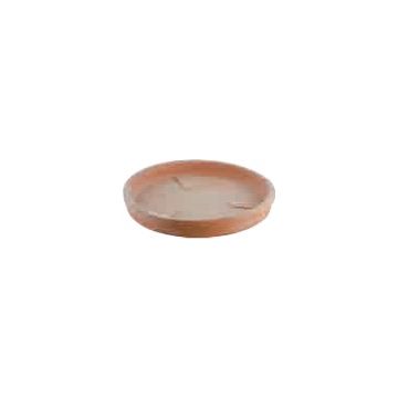 Farfurie de teracota rotunda 17cm, culoarea natur