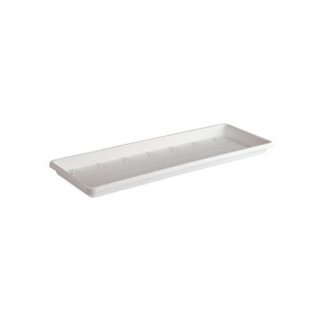 Farfurie pentru jardiniera Barcelona 90cm, culoare alb