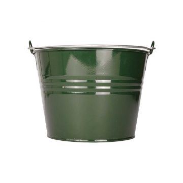 Galeata cu maner din metal Mary's Garden Supplies 22 cm, culoarea verde