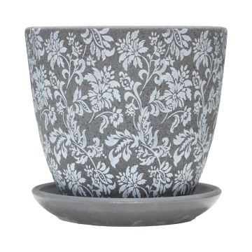 Ghiveci ceramic cu farfurioara Gobelin Black Crocus