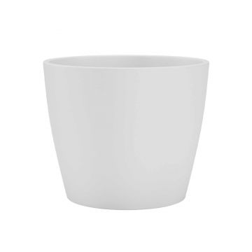 Ghiveci ceramic Nubia 12cm, culoarea alb