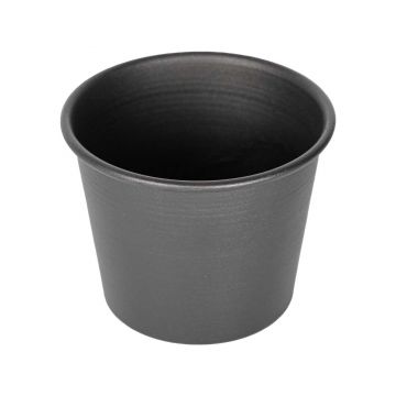 Ghiveci metalic Mary's Garden Supplies 13 cm, culoarea negru