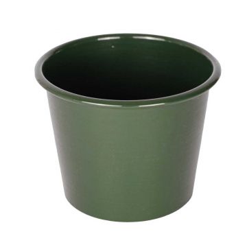 Ghiveci metalic Mary's Garden Supplies 13 cm, culoarea verde