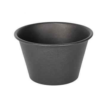 Ghiveci metalic Mary's Garden Supplies 8.5 cm, culoarea negru