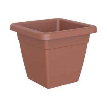 Ghiveci patrat Venezia 40cm, culoarea terra