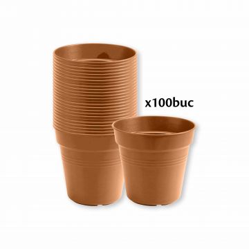 Ghiveci productie teracota 9 cm, set 10 buc