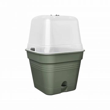 green basics growpot square allin1 35cm, culoare leaf green