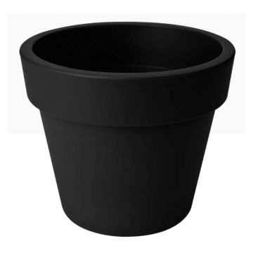 green basics top planter 30cm living black