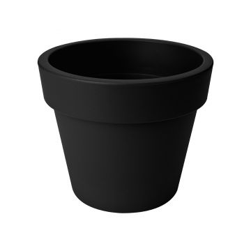 green basics top planter 40cm living black