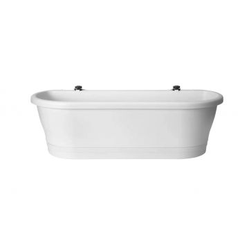Jardiniera cu suport pentru balcon corsica easy balcony 60, culoare alb
