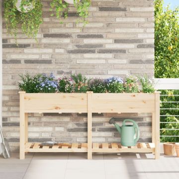 Jardiniere cu Grile 161x43x76 cm Lemn masiv de pin