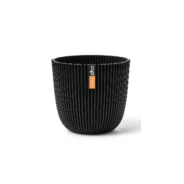 Planter ball groove 12.5*20 textile black