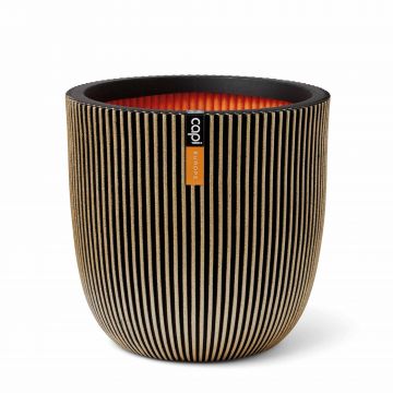 Planter ball groove 43*41 black gold