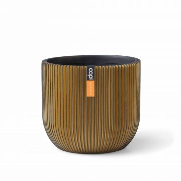 Planter ball groove 8*6 black gold