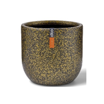 Planter ball tereazzo 17*15 gold