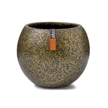Planter ball tereazzo 22*18 gold