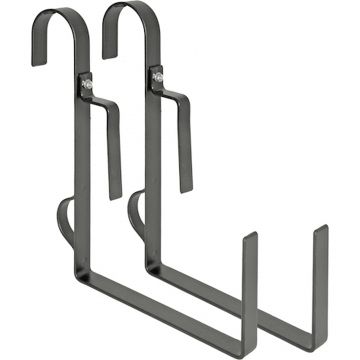 Set de 2 suporti pentru jardiniere, culoare antracit