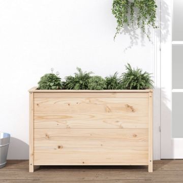 Strat înălțat de grădină, 119,5x40x78 cm, lemn masiv de pin