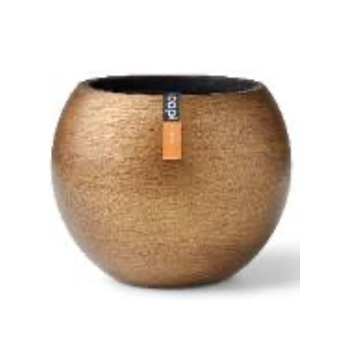 Vase ball retro 22*18 gold