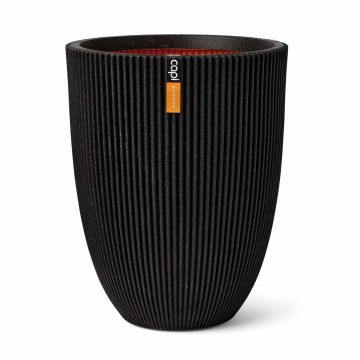 Vase elegant low grove 34*46 black