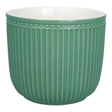 Ghiveci din ceramică Green Gate Alice, ø 14 cm, verde